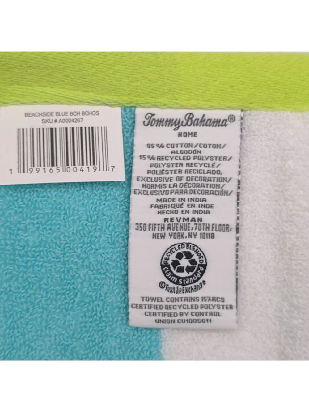 Tommy Bahama Home Beach Towel Quick Dry Highly Absorbent 36